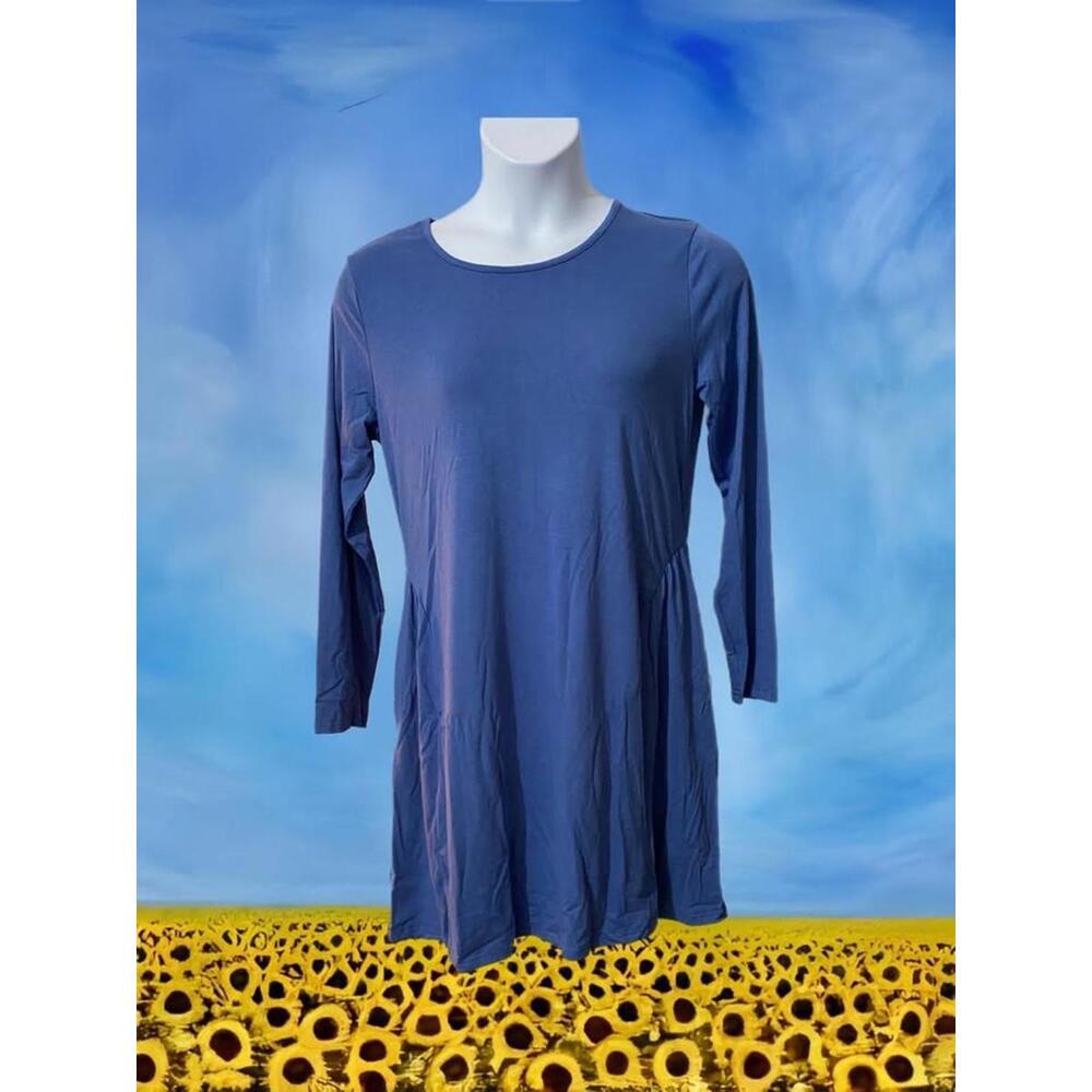 Long Sleeve Dress w/pockets-Comfortable-XL-New(0009)